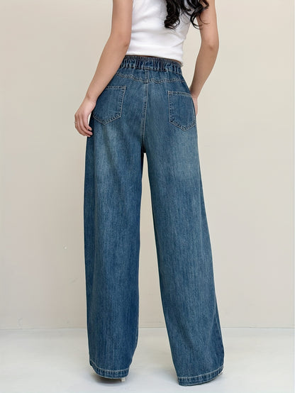 Net wrinkles Jeans Straight Jeans