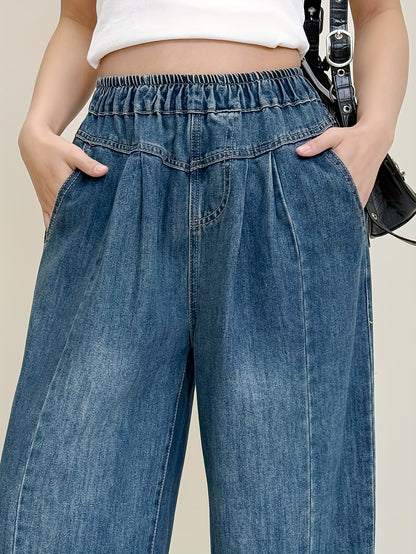 Net wrinkles Jeans Straight Jeans