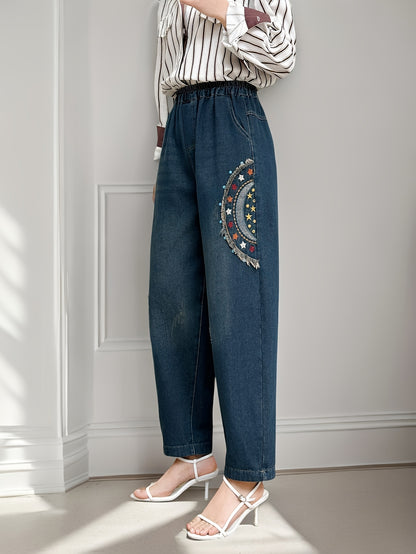 Harun pants with stars and moon