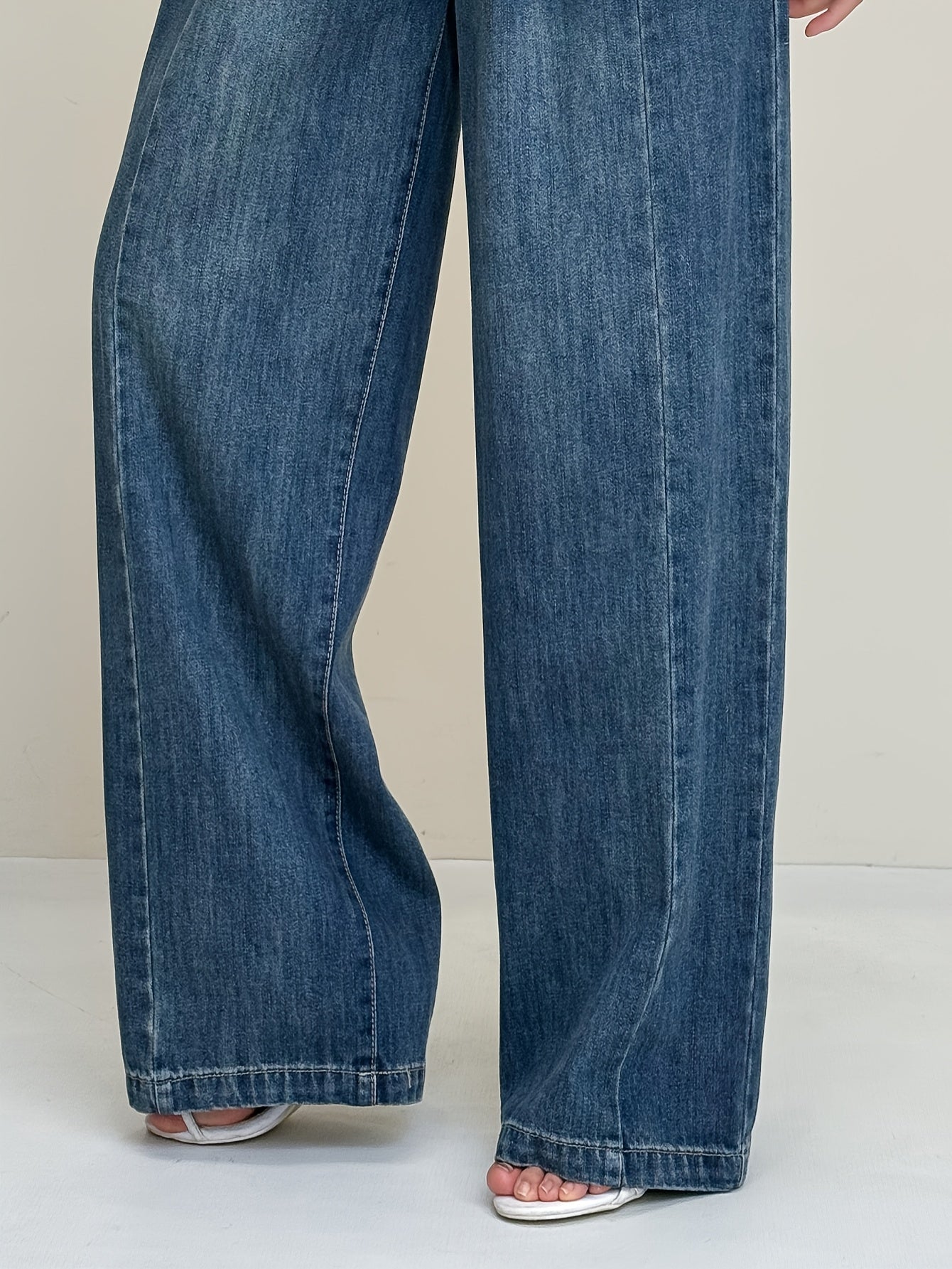 Net wrinkles Jeans Straight Jeans