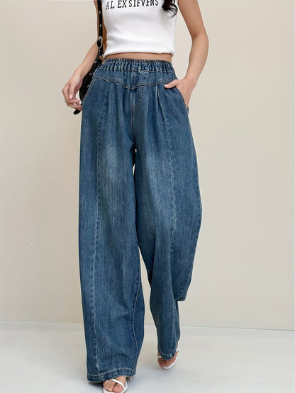 Net wrinkles Jeans Straight Jeans
