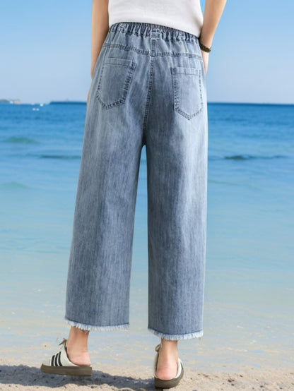 Flower Vine Green Leaf Jeans