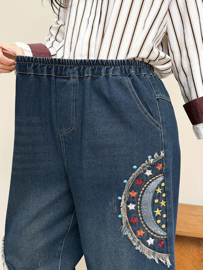 Harun pants with stars and moon