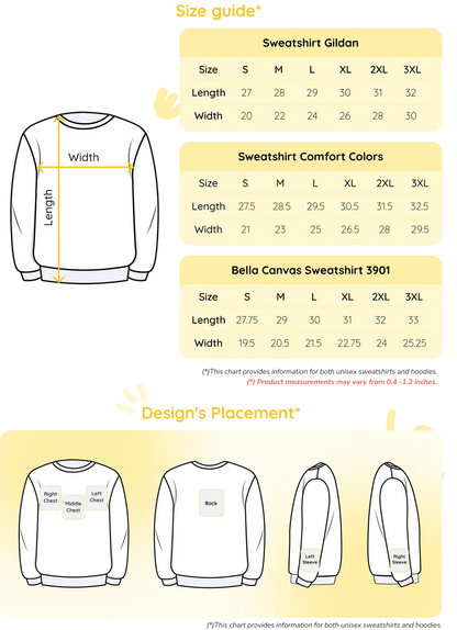 Custom Embroidered Sweatshirt with Neckline Collar Crewneck, Unique Gift for Her