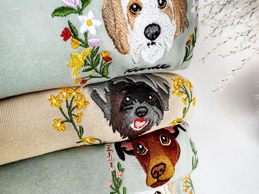Custom embroidered pet hoodie