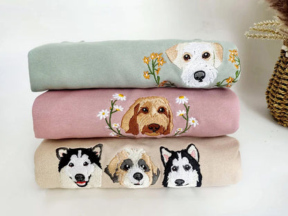 Custom embroidered pet hoodie