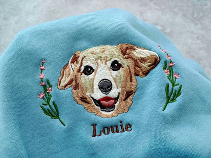 Custom embroidered pet hoodie