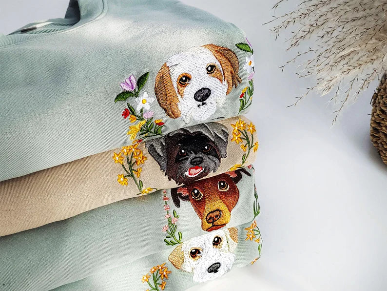 Custom embroidered pet hoodie