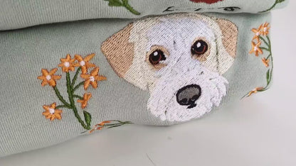 Custom embroidered pet hoodie